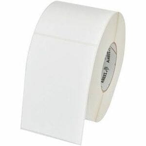 Zebra Z-Essentials 500D Barcode Label - 6" Height x 4" Width - Roll - Permanent Acrylic Adhesive - Direct Thermal - Matte 