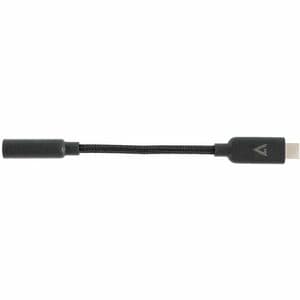 V7 V7UCAUDIO-BLK Mini-Phone/USB-C Audiokabel - Cable for Kopfhörer, Headset, Lautsprecher, Audiogerät, USB Gerät - Abschir