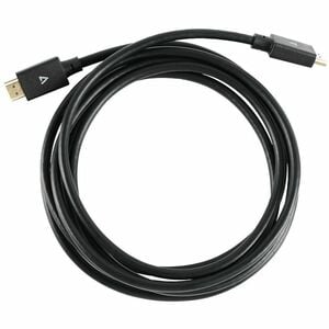 V7 V7HDMIPRO-3M-BLK 3.05 m HDMI Cabo A/V - Cable for Dispositivo áudio/vídeo, PC, Monitor, Projetor, HDTV - 48 Gbit/s - Su