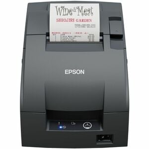 Epson TM-U220IIB (102P0) Restaurant Dot Matrix Printer - Label/Receipt Print - Serial - With Cutter - Dark Grey - 470 lps 