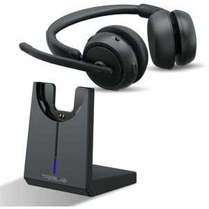 TREBLAB C7-Pro Wireless Bluetooth Headset, 45H Playtime, Bluetooth 5.3, 40mm Drivers, Type-C Fast Charging, IPX4 Waterproo