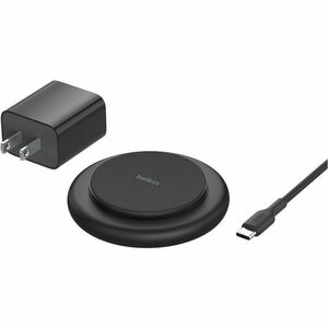 Belkin BoostCharge Magnetic Wireless Charging Pad with Qi2 15W - For Qi2-enabled Device, iPhone, Earbud - Input connectors