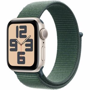 Watch SE (2nd Gen) GPS 40mm Starlight Aluminium Case with Lake Green Sport Loop
