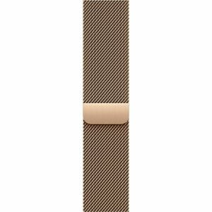 Bracelet pour Smartwatch Apple Réglable - 1 - Petit (S)/Grand (L) - Aimant avec - Doré - Acier inoxydable, Mesh