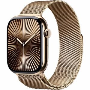 Apple Watch Series 10 Smart Watch - 46 mm Case Height - 39 mm Case Width - Doré Case Color - Doré Band Color - Fonction ph