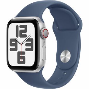 Apple Watch SE Smart Watch - 40 mm Case Height - 34 mm Case Width - Argenté Case Color - Denim Band Color - Aluminium Case