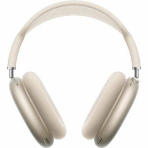 Apple AirPods Max 无线 挂耳式, 头戴式 立体声 耳机 - 星光色 - Siri - 双声道 - 头戴护耳式 - 蓝牙