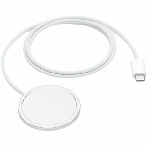 Apple MagSafe Induction Charger - White - For Smartphone, AirPod, iPhone, Qi-enabled Device - Input connectors: USB - MagS