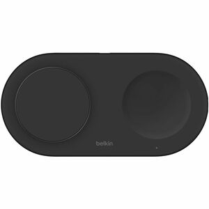Belkin BoostCharge Pro 2-in-1 Magnetic Wireless Charging Pad with Qi2 15W- Black
