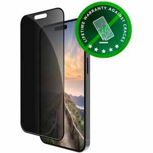 dbramante1928 ApS eco-shield 7H, 9H Recycled Polyethylene Terephthalate (R-PET) Privacy Screen Protector for Apple iPhone 