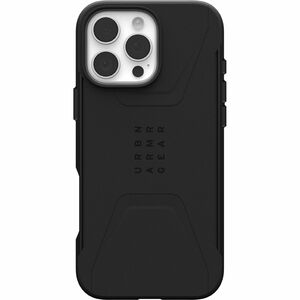 Urban Armor Gear Civilian Carrying Case Apple iPhone 16 Pro Max Smartphone - Black - Drop Resistant, Shock Absorbing, Impa