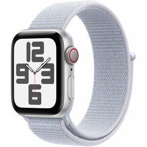 Apple Watch SE Smartwatch - 44 mm Case Height - 38 mm Case Width - Silber Case Color - Aluminium Case Material - Wireless 