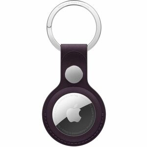 Apple AirTag Bestandsverfolgung-Etikettenschieber - Edelstahl, Feingewebt, Micro-Twill - Blackberry - Durable, Schlüsselring