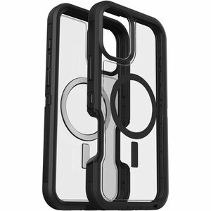 DEFENDER XT CLEAR PRO IPHONE 16 PLUS DARK SIDE - Black-Retail Packaging_7.75 x 4.25 x 0.70 in | 19.68 x 10.79 x 1.78 cm
