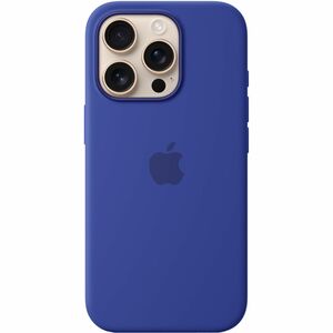 Apple Hülle für Apple iPhone 16 Pro Smartphone - Ultramarine - Seidig, Softtouch - Kratzfest, Sturzsicher - Silikon, Micro
