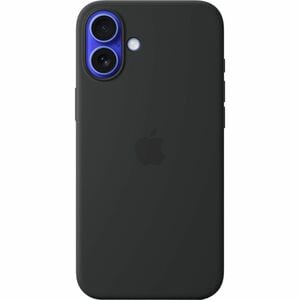Apple Hülle für Apple iPhone 16 Plus Smartphone - Schwarz - Seidig, Softtouch - Kratzfest, Sturzsicher - Silikon, MicroFib
