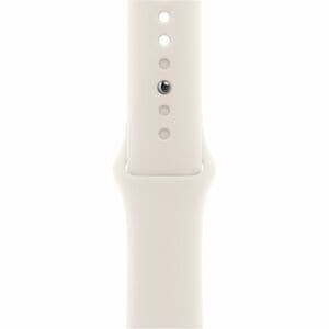 Apple Einstellbar Smartwatch-Band - 1 - Medium (M)/Large (L) - Pin & Tuck Aufsatz - Starlight - Fluorelastomer
