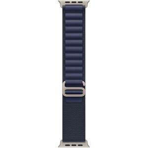 Apple Robust Einstellbar Smartwatch-Band - 1 - Large (L) - Haken & Öse Aufsatz - Marineblau - Titan, Polyester, Elasthan