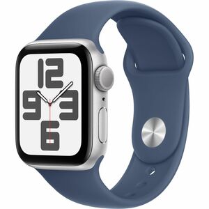 Apple Watch SE Smartwatch - 40 mm Case Height - 34 mm Case Width - Silber Case Color - Denim Band Color - Aluminium Case M