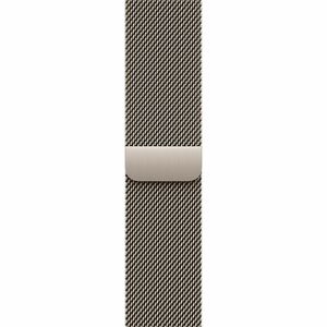 Apple Adjustable Smartwatch Band - 1 - One Size - Loop Attachment - Natural - Stainless Steel, Mesh