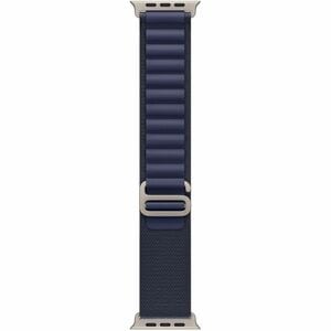 Apple Rugged Adjustable Smartwatch Band - 1 - Large (L) - Hook & Loop Attachment - Navy - Titanium, Polyester