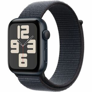 Apple Watch SE Smart Watch - 44 mm Case Height - 38 mm Case Width - Midnight Case Color - Ink Band Color - Aluminium Case 