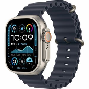 Apple Watch Ultra 2 Smartwatch - 49 mm Case Height - 44 mm Case Width - Natürlich Case Color - Navy Ocean Band Color - Gla