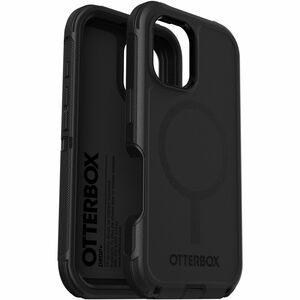 OtterBox Defender Case for Apple iPhone 16 Smartphone - Tri-Layer Design, Textured - Black - Retail - 1 - Damage Resistant