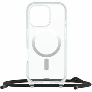 OtterBox React Carrying Case Apple iPhone 16 Pro Smartphone - Clear - Drop Resistant - Plastic Body - Neck Strap - 163.6 m