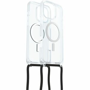 OtterBox React Carrying Case Apple iPhone 16 Pro Max Smartphone - Clear - Drop Resistant - Plastic Body - Shoulder Strap, 