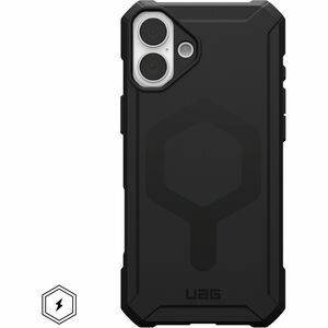 Urban Armor Gear Essential Armor iPhone 16 Plus Case - Black - For Apple iPhone 16 Plus Smartphone - Hex Pattern - Black -