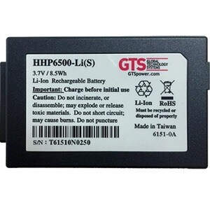 GTS HHP6500-LI(S) Battery - Lithium Ion (Li-Ion) - For Mobile Computer - Battery Rechargeable - 3.7 V DC - 3450 mAh Shelf 