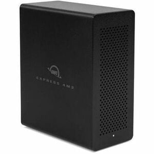 OWC Express 4M2 Drive Enclosure PCI Express NVMe - Thunderbolt 3 Host Interface Desktop - Black - TAA Compliant - Hot Swap