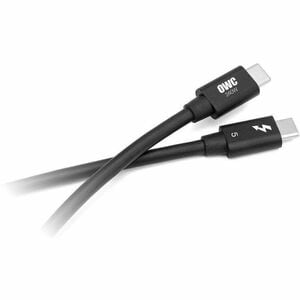 OWC 1.0M (39.4") OWC Thunderbolt 5 (USB-C) Cable Black - 1 m Thunderbolt 5 Data Transfer Cable for USB Device, MAC, Dock, 