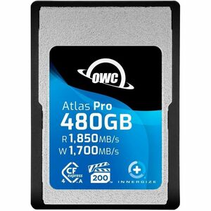 OWC Atlas Pro 480 GB CFexpress Type A - 1 - TAA Compliant - 1.81 GB/s Read - 1.66 GB/s Write
