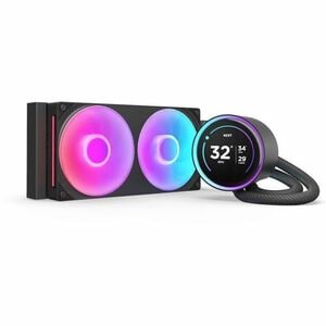 NZXT Kraken Elite 240 RGB RL-KR24E-B2 1 Cooling Fan/Radiator/Pump - Processor - 127.63m³/h Maximum Airflow - 2400 rpm - Li
