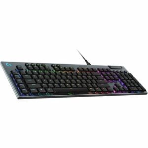 Logitech G915 X Gaming Keyboard - Cable Connectivity - USB Interface - RGB LED - German - QWERTZ Layout - Black - GL Tacti