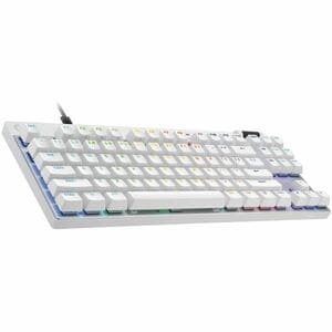 Logitech G PRO X TKL Gaming Keyboard - Cable Connectivity - USB Interface - RGB LED - English (US) - QWERTY Layout - White