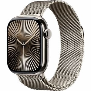 Watch Series 10 GPS + Cellular 42mm Natural Titanium Case with Natural Milanese Loop