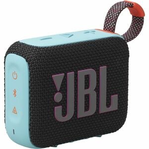 JBL Go 4 Portable Bluetooth Speaker System - 4.2 W RMS - Funky Black - 90 Hz to 20 kHz - Battery Rechargeable - 1