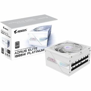 Aorus GP-AE1000PM PG5 ICE ATX 3.0, ATX12V v3.0 Modular Power Supply - 1 kW - 120 V AC, 230 V AC Input - 3.3 V DC Output - 