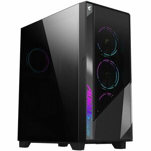Aorus Computer Case - Mini ITX, Micro ATX, ATX Motherboard Supported - Mid-tower - Steel, Plastic, Glass, Tempered Glass, 