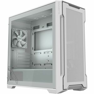 Gigabyte Computer Case - Mini ITX, Micro ATX Motherboard Supported - Mid-tower - Tempered Glass, Steel, Plastic - White - 