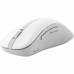 Asus MD102-WH Mouse - Bluetooth/Radio Frequency - USB - Optical - 5 Button(s) - White - Wireless - 10 m (393.70") - 2.40 G