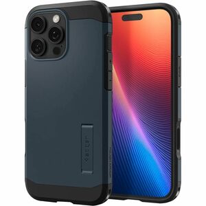 Spigen Tough Armor T Case for Apple iPhone 16 Pro Smartphone - Metal Slate - Impact Resistant, Drop Resistant, Shock Absor