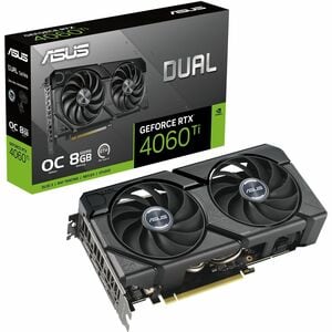 Scheda video Asus NVIDIA GeForce RTX 4060 Ti - 8 GB GDDR6 - 7680 x 4320 - 2,60 GHz Core - 2,60 GHz Game Clock - 2,57 GHz B