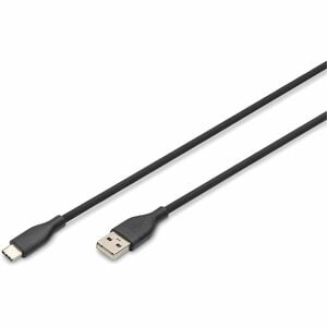 Digitus 1 m USB/USB-C Data Transfer Cable - 1 Piece - Cable for PC, USB Device - First End: 1 x USB 2.0 Type A - Male - Se