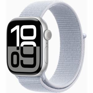 Apple Watch Series 10 Smart Watch - 4.20 cm (1.65") Case Height - 3.60 cm (1.42") Case Width - Silver Case Color - Blue Cl