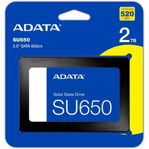 Unidad de estado sólido Adata Ultimate SU650 ASU650SS-2TT-R - 2.5" Interno - 2TB - SATA (SATA/600) - Computadora de escrit