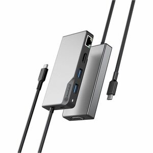 Alogic Fusion MAX USB-Typ C Docking Station für Notebook, Projektor, Tablet, Desktop-PC, Monitor, TV, Smartphone - 100 W -